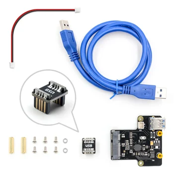 

X850 Disk Expansion Board Upgrade PCB High Speed Accessories MSATA SSD Replacement Integrated Circuits For Raspberry Pi 3B