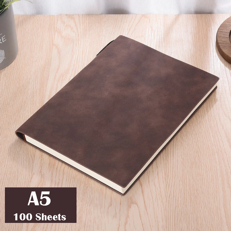 A5 Include pen А5, мягкая кожаная обложка, Библейский блокнот, милый планировщик, на неделю, планировщик, для путешественников, простой блокнот, для студентов, школы - Цвет: A5 Include pen