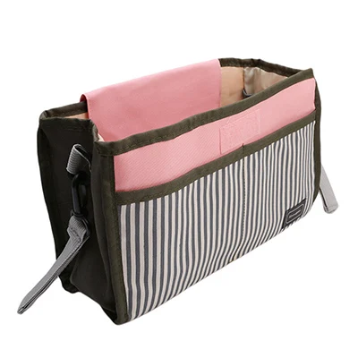 Pink HA0355 Детская коляска подгузник сумка для подгузников Большая вместительная сумка для мам Висячие вещи корзина для хранения бутылка-органайзер сумки для прогулочных колясок - Цвет: Pink HA0355