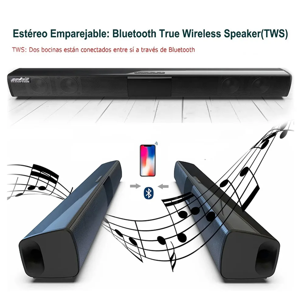 20 Вт Колонка Беспроводная Bluetooth ТВ Саундбар музыка стерео домашний кинотеатр