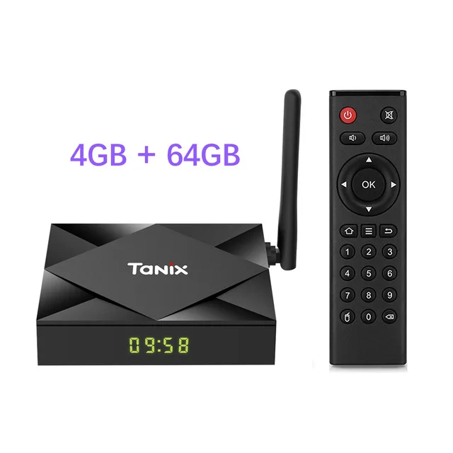 4GB64GB Tanix TX6S Android 10,0 ТВ приставка Allwinner H616 чип 2,4& 5,8G двойной WiFi Bluetooth 8K умный медиаплеер Google Youtube приставка - Цвет: 4GB64GB