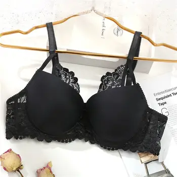 

Lace Beauty Bra Women's Underwear Sexy Lingerie Comfort Push Up Bra Adjusted Women Lace Floral Back Closure Bras New Fashion