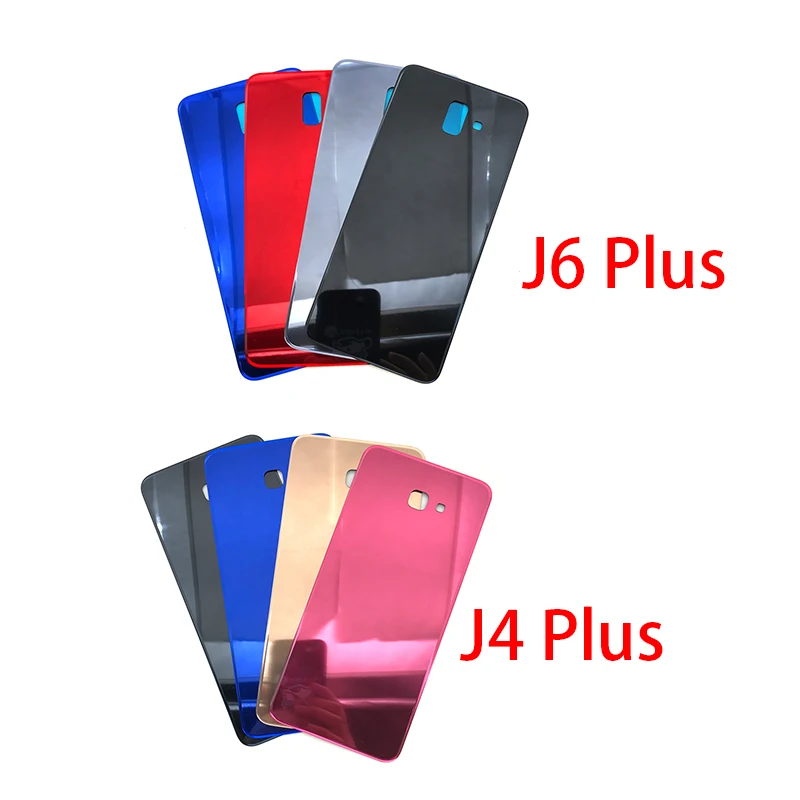 5 шт./лот для samsung Galaxy J4 J6 Plus J415 J610 J610F Задняя крышка батареи Стекло