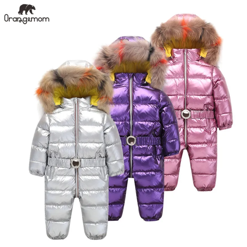 Günstige Orangemom kinder Overall baby mädchen winter mantel marke jacke für mädchen kleidung, verdicken infant mädchen mantel infant schneeanzug