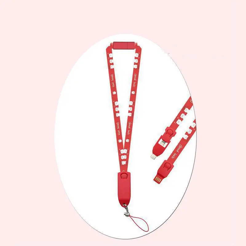 Новый 3-в-1 кабель для передачи данных подходит Android iphone полиэфирная нить