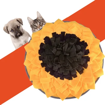 

Sniff Mat Pet Dog Feeding Mat Sunflower Shape Durable Interactive Dog Toys Encourages Foraging Skills FPing