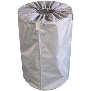 

Garden Leaf Bag, Garden Waste Bags Heavy Duty Garden Leaf Bag Reusable Collapsible Yard Waste Bag Container/Leaf Bin, Silver Gre
