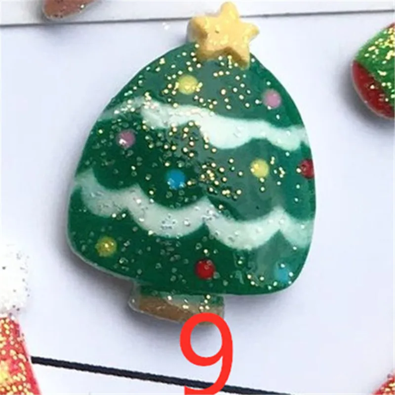 10 шт. полимерные рождественские амулеты для слизи DIY полимерный наполнитель дополнение клейкие аксессуары игрушки комплект глины для моделирования для детей - Цвет: 10pcs