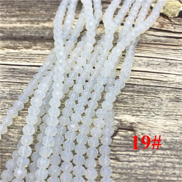 2x3mm/3x4mm/4x6mm Crystal Rondel Beads Faceted Glass Beads For Jewelry Making DIY Female Bracelet Necklace Jewelry NO.19