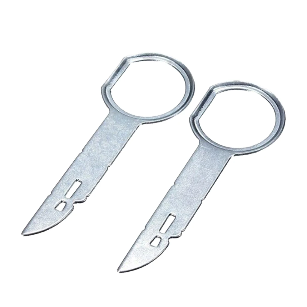 2Pieces Car Radio CD Stereo Removal Release Tool For VW Audi