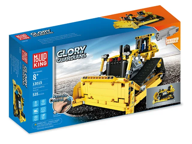 

Yuxing Remote Control Electric Building Blocks City Glory Engineering Team 13015 Crawler Bulldozer Assembled Inserted Building B
