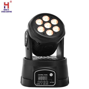 

Led wash mini 7x12w moving head light srtobe effect professional stage lighting