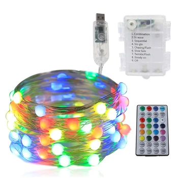 

Waterproof Colorful Christmas Tree LED String Light with Remote Control Lamps