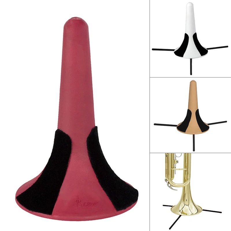 Good Quality ABS Trumpet Tripod Holder Stand with Detachable Foldable Metal Leg Wood / Red White 3 Colors Optional | Спорт и