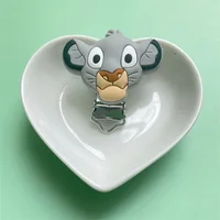 3pcs Lion Silicone Pacifier Clip