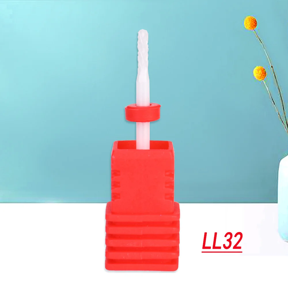 LL32 OSHIONER Алмазная дрель для маникюра, Фрезерный резак для ногтей, электрическое сверло для ногтей для маникюра, педикюра, сверла, биты-Аксессуары - Цвет: LL32