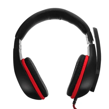 

1 PC Stereo Comfortable Universal 3.5mm Adjustable Wired Headset with Mic Over Ear Headphone Gaming Headset for Home Travel Scho