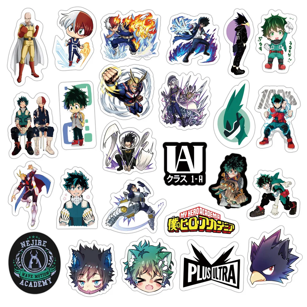 My Hero Academia Boku No Hero Academia Stickers 10/50/100Pcs - Kuru Store