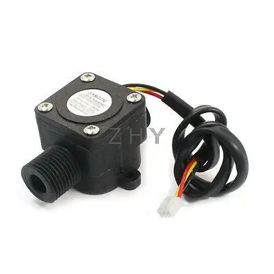 

G1/2 Thread 1-30L/min Hall Effect Water Flow Counter Sensor Flowmeter DC3-18V