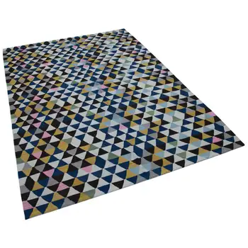 

165x230 Cm Multicolor Handmade Contemporary Area Rug-5x8 Ft