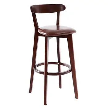 

Bar Hocker Nordic Modern minimalist house Leisure Solid wood Hocker High bar Hocker Krest chair