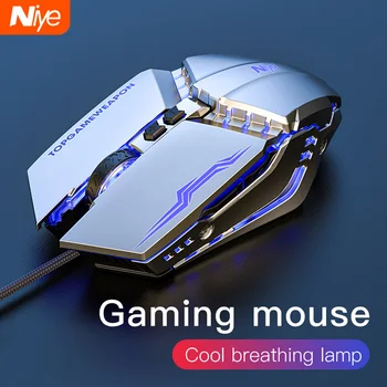 

Wired Gaming Mouse 7 Button LED 3200 DPI USB mute Computer Mouse Gamer Ergonomic Mice Silent Mause With Backlight For PC Laptop