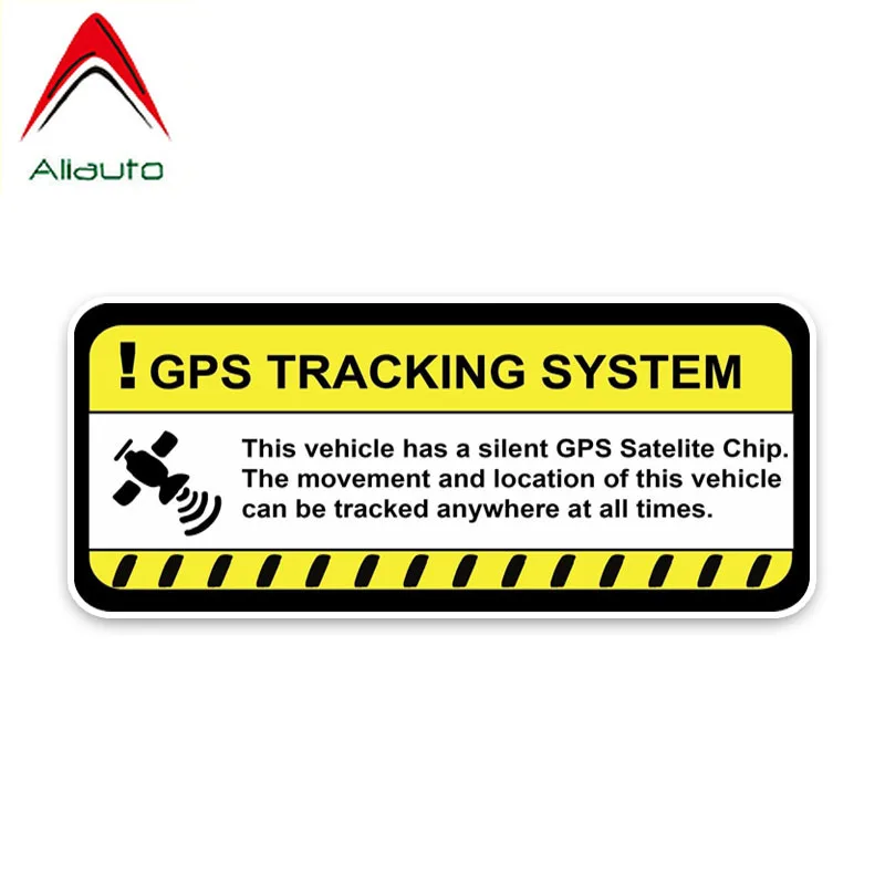 

Aliauto Warning Car Sticker GPS Tracking System Waterproof Decoration Decals Automobile Motorcycles Accessories PVC,10cm*8cm