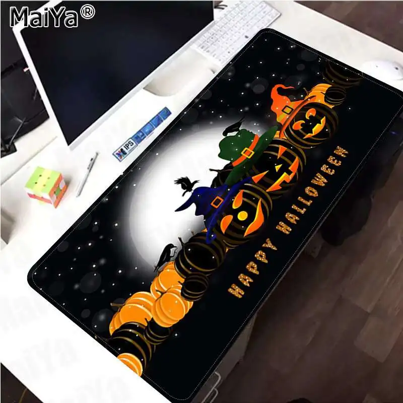 Maiya нескользящий ПК Кошмар перед Рождеством Ноутбук игровой мыши коврик для мыши большой коврик для мыши клавиатуры коврик