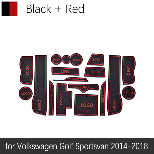 Автомобильный Гаджет коврик для Volkswagen Golf SV Sportsvan аксессуары гелевая накладка резиновый слот для ворот коврик для чашек Tapis