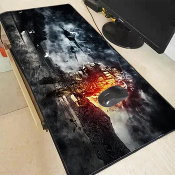 

Free Shipping Battlefield Speed New Mousepad Large Gaming Waterproof Mouse Pad Locking Edge Mouse Mat Keyboard Pad