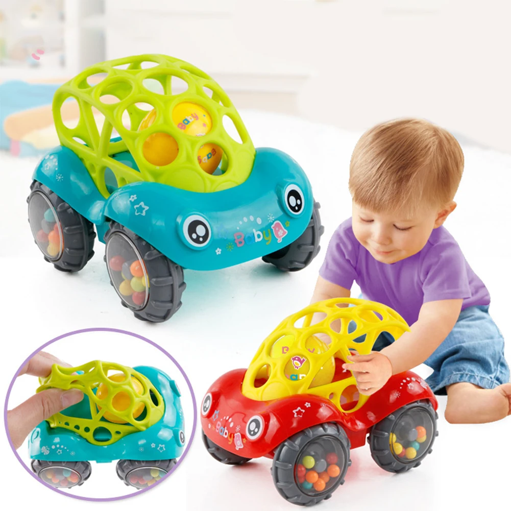 Intelligent Car Toy мягкий клей для раннего образования миниатюрная новорожденная девочка погремушки для маленьких детей