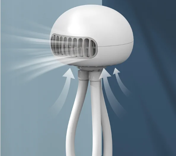 Portable silent office desk USB desktop small leafless clip-on octopus portable electric fan J03