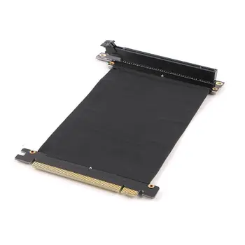 

PCI Express PCI-e3.0 16x Flexible Cable Card Extension Port Adapter High Speed Riser Card Graphics Card Connector Cable