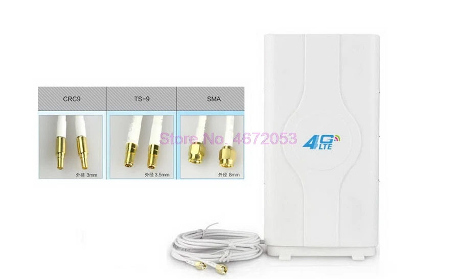 20 шт. 700 ~ 2600 МГц 88 дБи 3g 4g Lte Антенна мобильная антенна 2 * SMA/2 CRC9/2 TS9 усилитель с