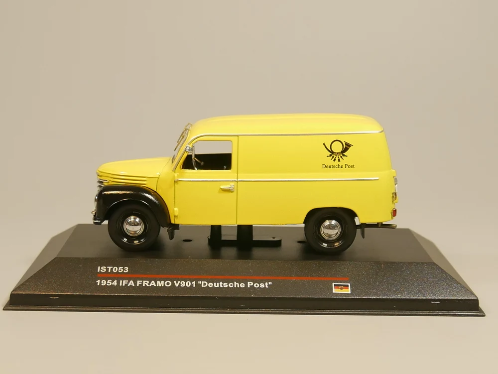Модель автомобиля под давлением ИФА фрамо V901 Deutsche post 1:43 1954|Наземный транспорт| |
