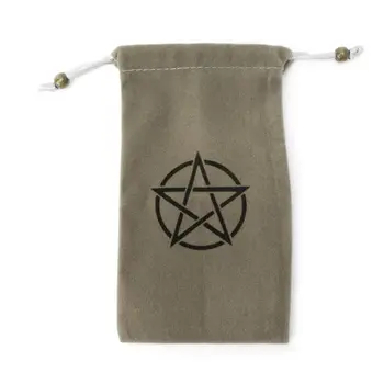 

Velvet Pentagram Tarot Storage Bag Board Game Card Embroidery Drawstring Package