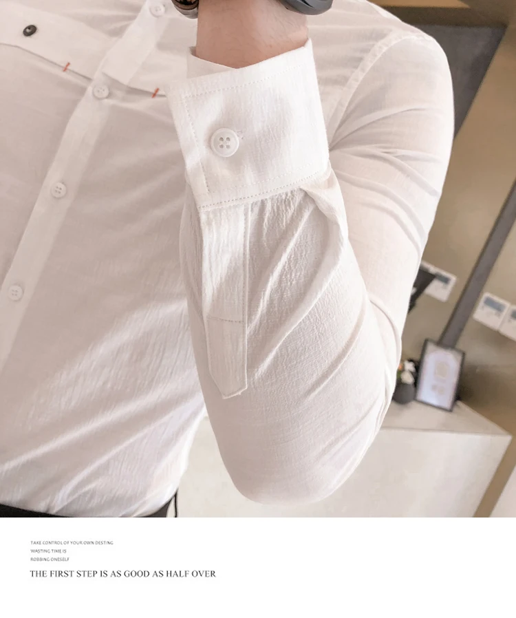 Сплошного цвета с кнопками украшения рубашки рубашка Camisa Hombre одежда мужские вечерние Клубные свадебные рубашки мужские Chemise Homme Camisa Masculina мужские