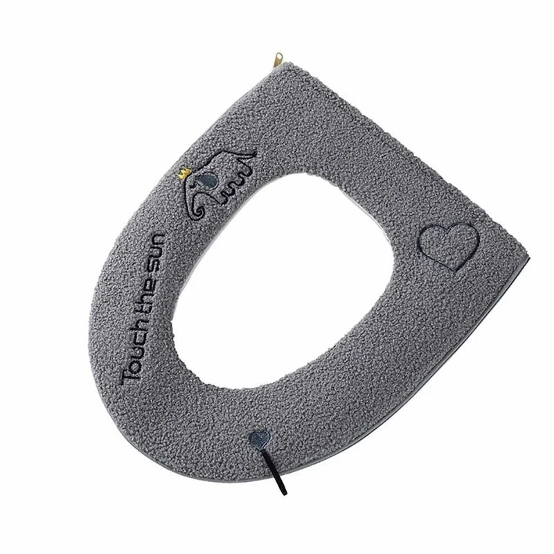 Lot De 2 Coussins De Siège De Toilette Universels Et Imperméables Avec Boucle De Suspension, Doux Et Chauds, Lavables | Leroy Merlin