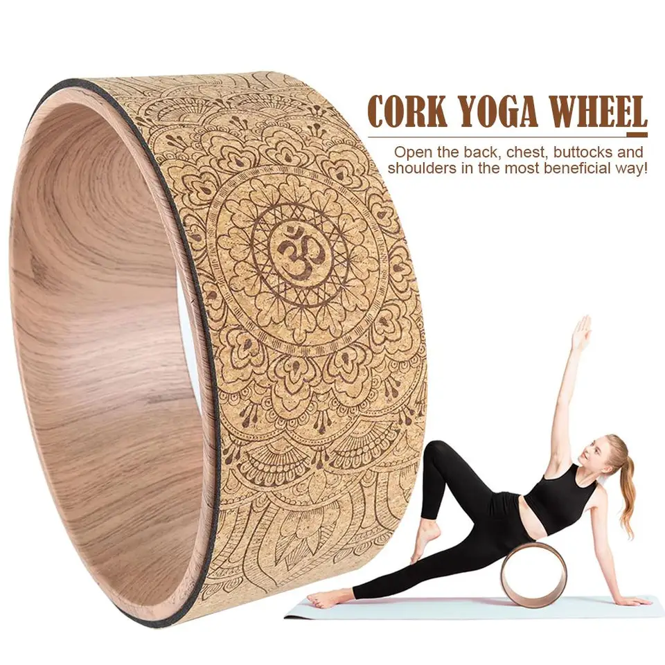 wooden yoga wheel