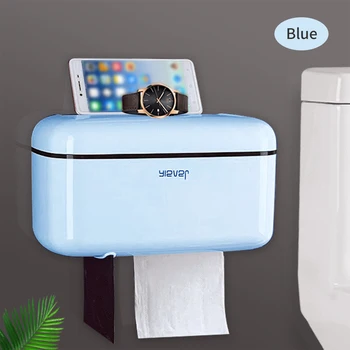 

Wall Mounted Multifunctional Paper Roll Tissue Box Tube free Toilet Paper Versatile Dispenser Hanging Toilet Paper Holder