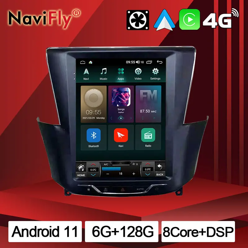 NaviFly 9 7 ''IPS экран 8 ядер 6G + 128G Android 11 автомобильные радио подключенные системы