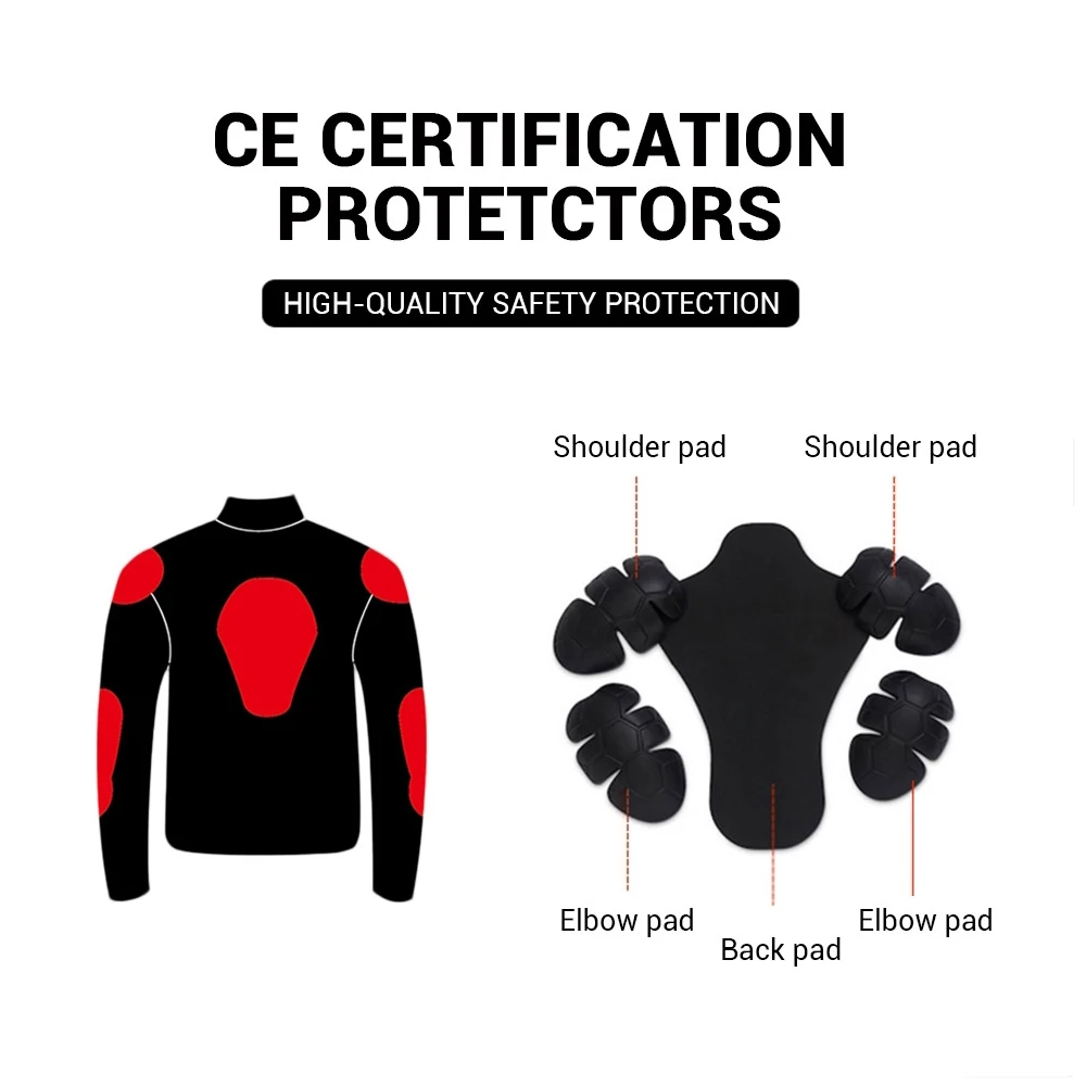 DUHAN Summer Motorcycle Jacket Men Breathable Mesh Riding Moto Jacket Motorcycle Body Armor Protector Moto Cross Clothing