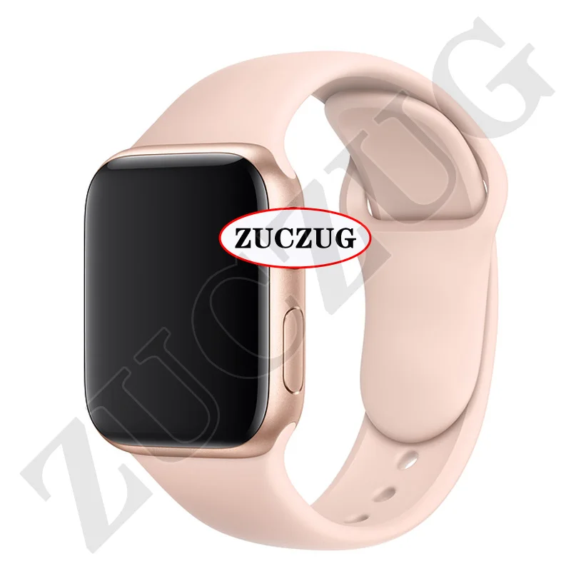 ZUCZUG IWO 12 часы серии 5 1:1 Смарт часы 40 мм 44 мм Bluetooth часы для apple iPhone Android телефон управление Siri PK IWO 11 - Цвет: G Pink