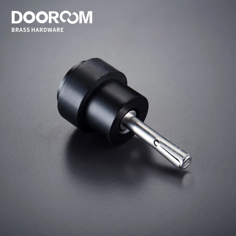 Brass Environmental Rubber Door Stops Bathroom Door Stopper Heavy Duty Floor Mount Bumper Non-magnetic Holder Catch door stopper door stopper bumpers silicone rubber bumpers