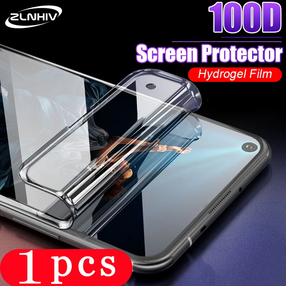 

ZLNHIV soft full cover for huawei honor view 30 pro 20 20i 20S 10i note 10 lite hydrogel film phone screen protector Not Glass