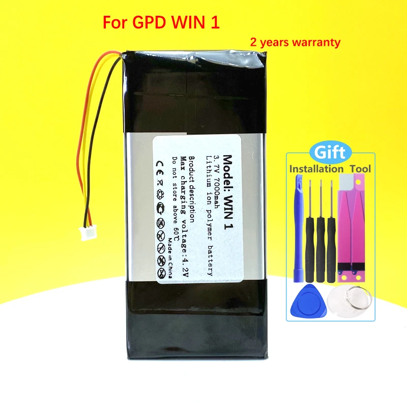 

Новый аккумулятор 7000 мАч для GPD WIN 1 WIN1 портативный игровой ноутбук 4545165-3S планшет