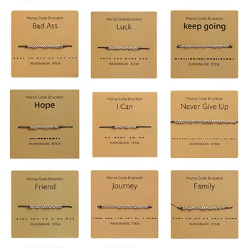 8 Seasons Fashion Morse Code Bracelet