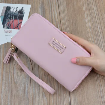 

Ladies wallet fashion wild new simple ladies long wallet zipper wallet multi-function wallet clutch bag