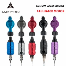Ambition роторная татуировка машина бесщеточный FAULHABER двигатель ход глубина 4 мм поддержка пользовательского логотипа обслуживание CNC резьба