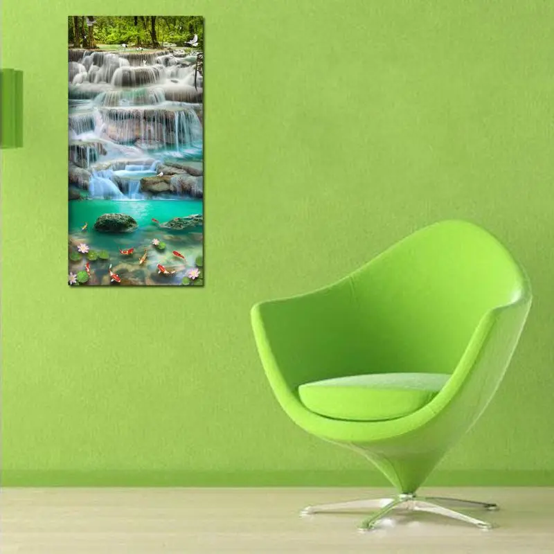 

Waterfall Landscape DIY 5D Full Drill Diamond Painting Embroidery Cross Stitch Kit Rhinestone Home Decor Craft Q6PE